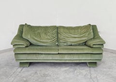 Postmodern Mint Green Sofa inspired by Vico Magistretti, Italy 1980s