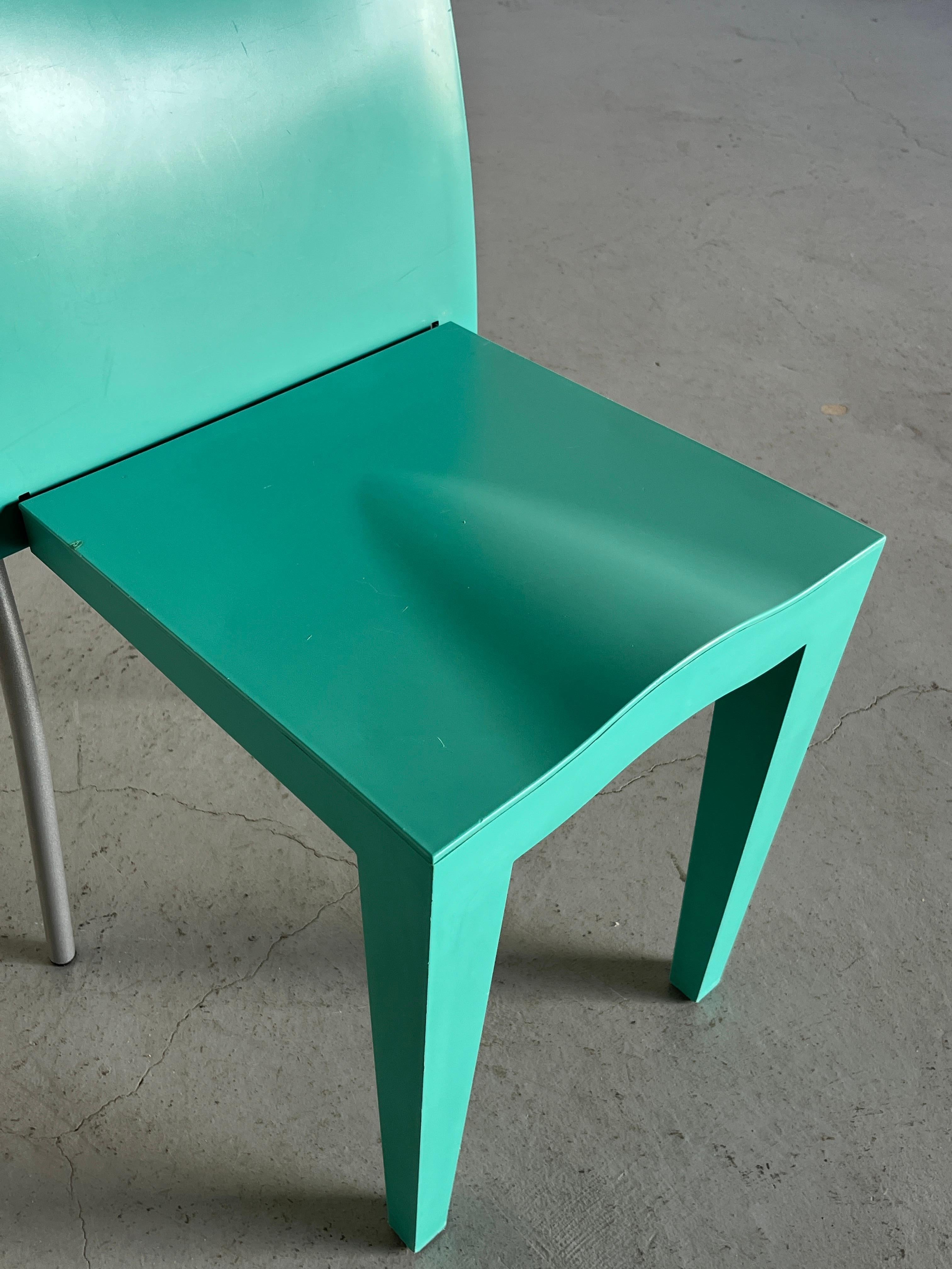 Metal Postmodern 'Miss Global' Chairs by Philippe Starck for Kartell , 1990s Italy For Sale