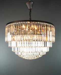 Postmodern Modern Black Round Chandelier Art Nouveau XXL