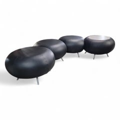 Postmodern/Modern Pebble Modular Ottoman Stools by Allermuir - Set of 4