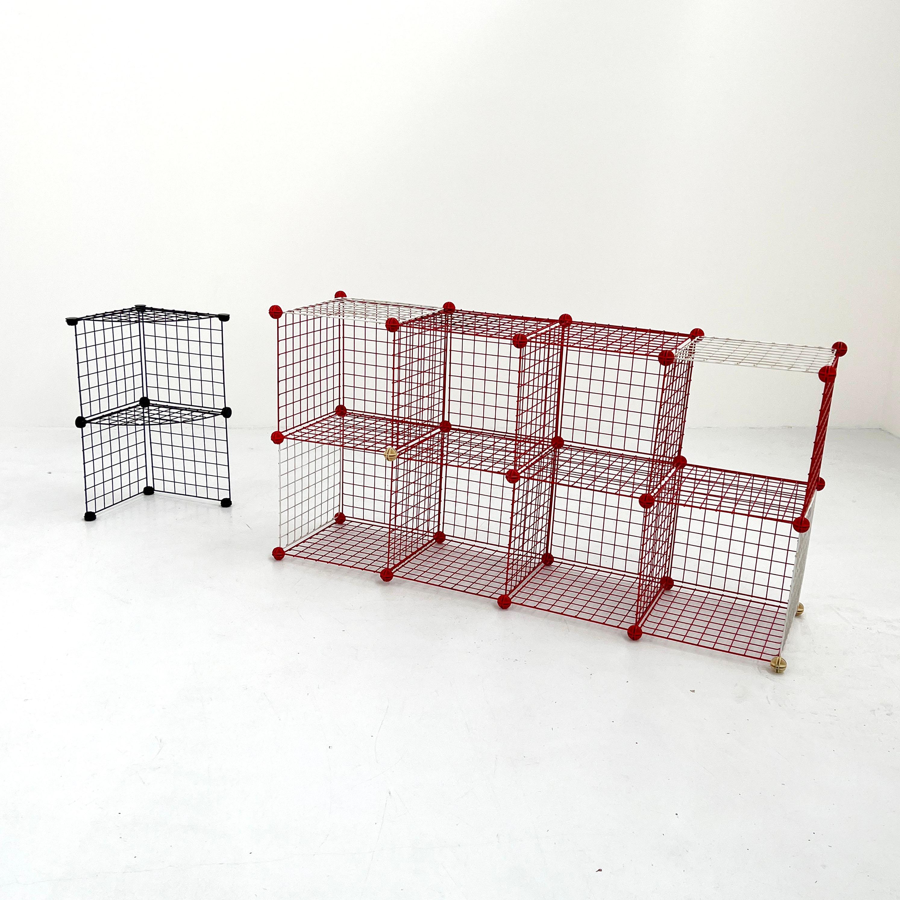 Post-Modern Postmodern Modular Metal Shelf, 1980s For Sale