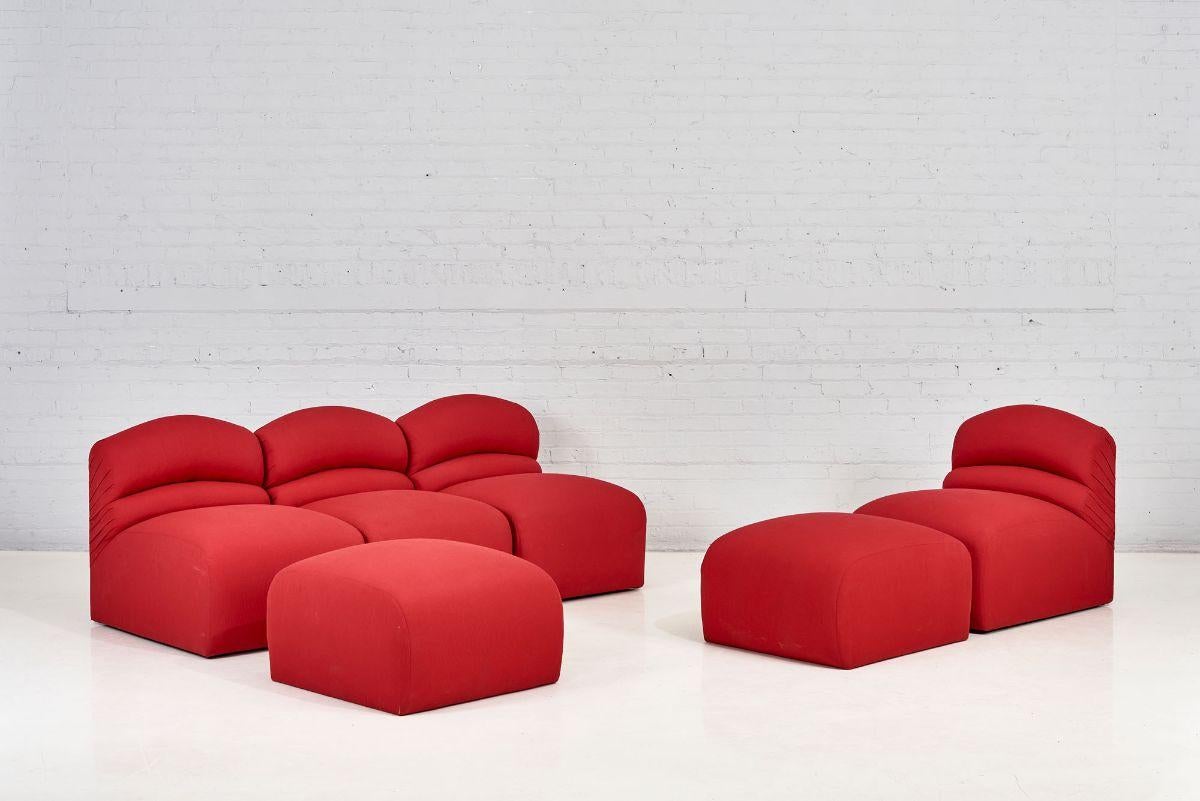 Late 20th Century Brueton Postmodern Modular Sectional Sofa, 1980