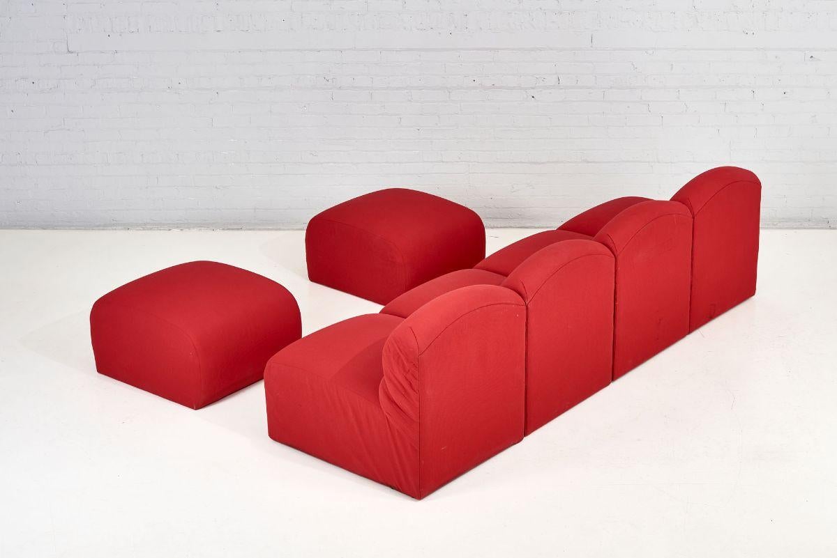 Brueton Postmodern Modular Sectional Sofa, 1980 1