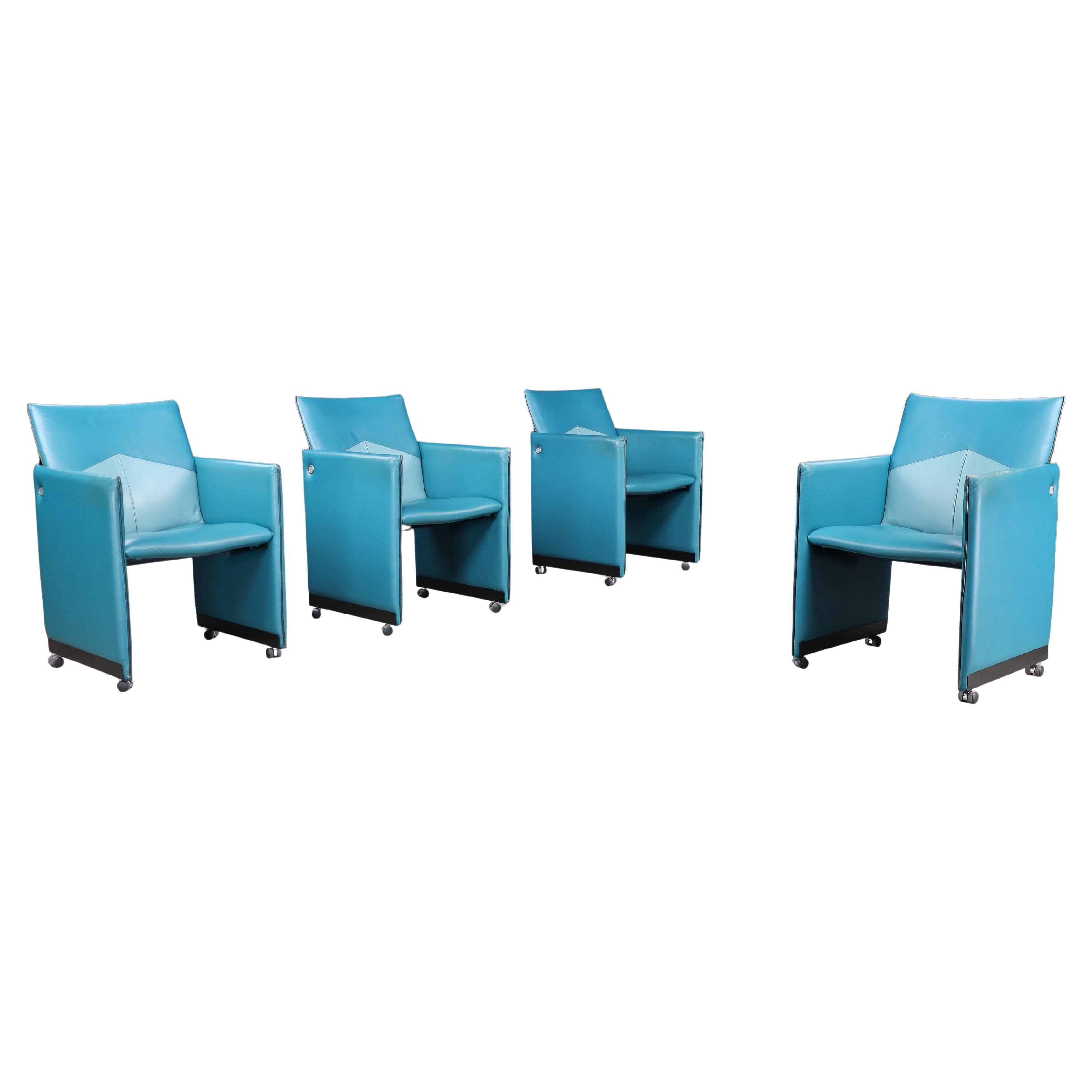Postmoderne Montana Sessel von Geoffrey Harcourt für Artifort, 1980er Jahre - 4er Set im Angebot
