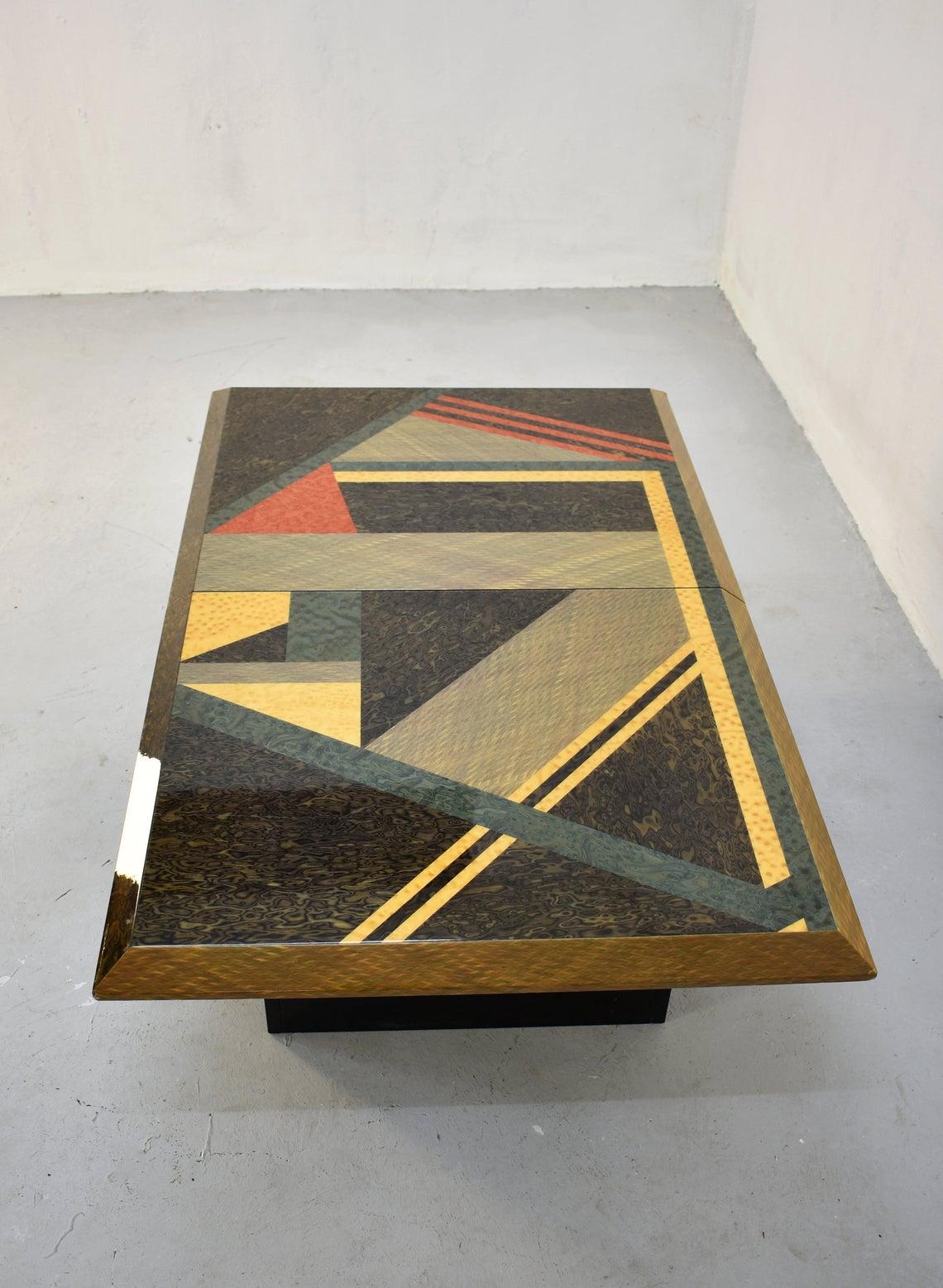 Post-Modern Postmodern Mosaic Coffee Table by Giovanni Offredi for Saporiti, Italy 1980s