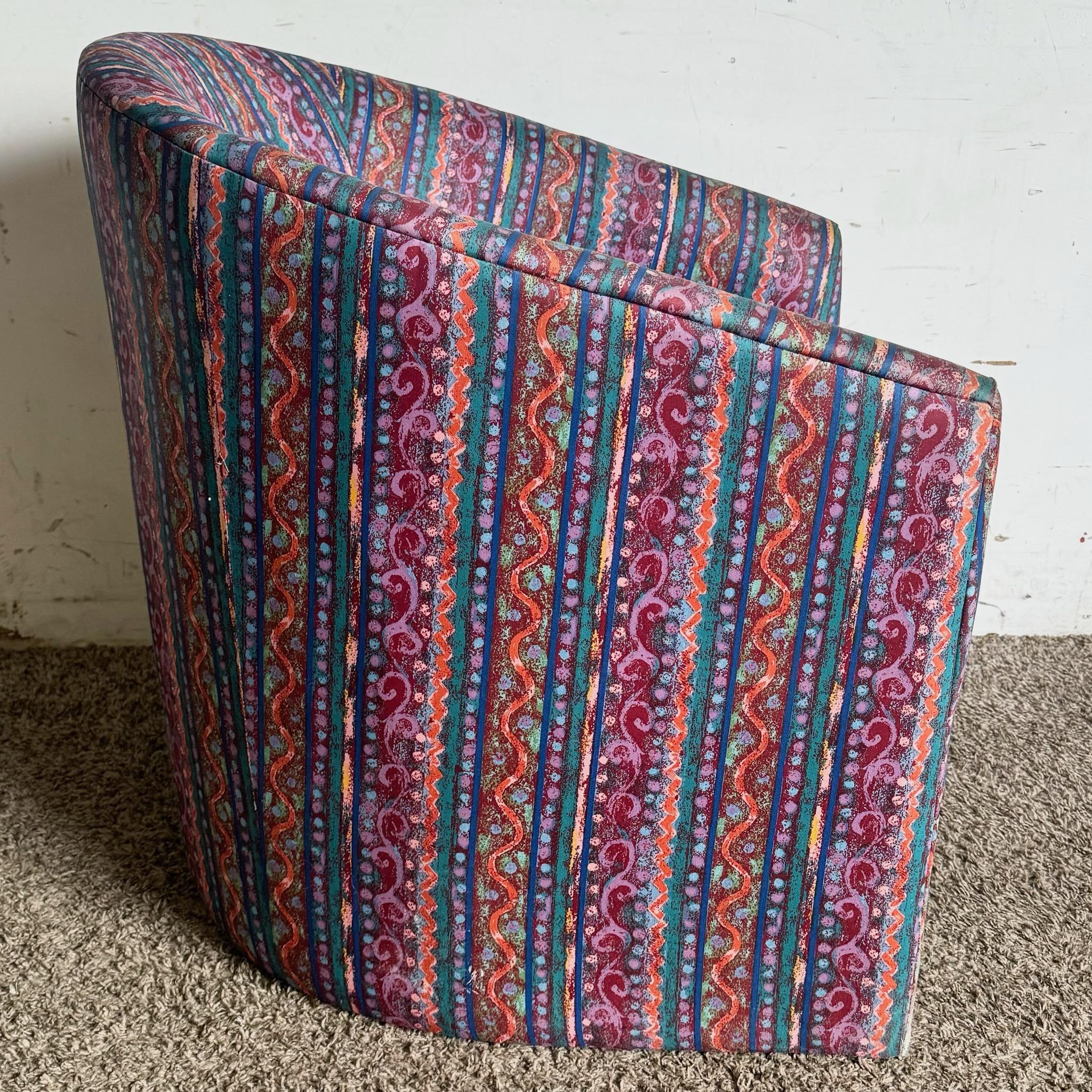 Silla Postmoderna Barrell Multicolor en Bueno estado para la venta en Delray Beach, FL