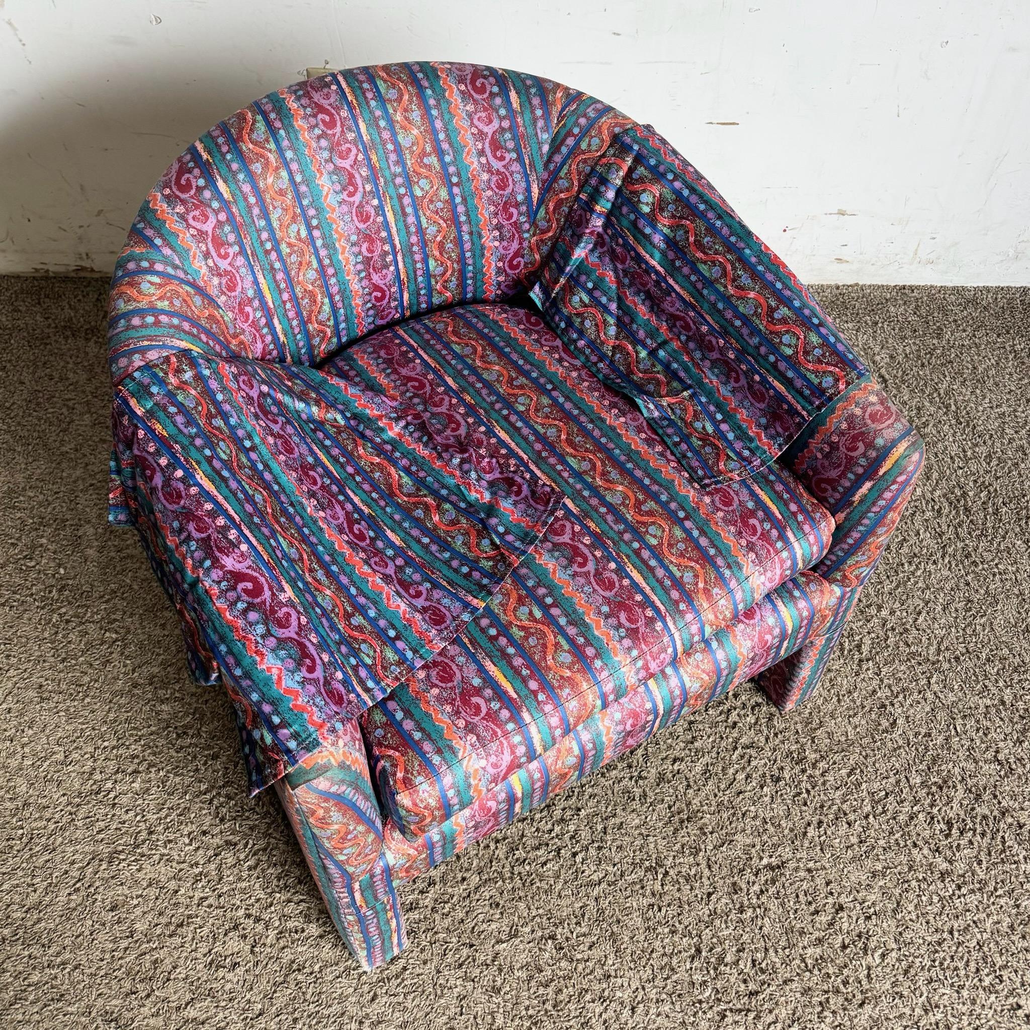 Silla Postmoderna Barrell Multicolor en venta 3