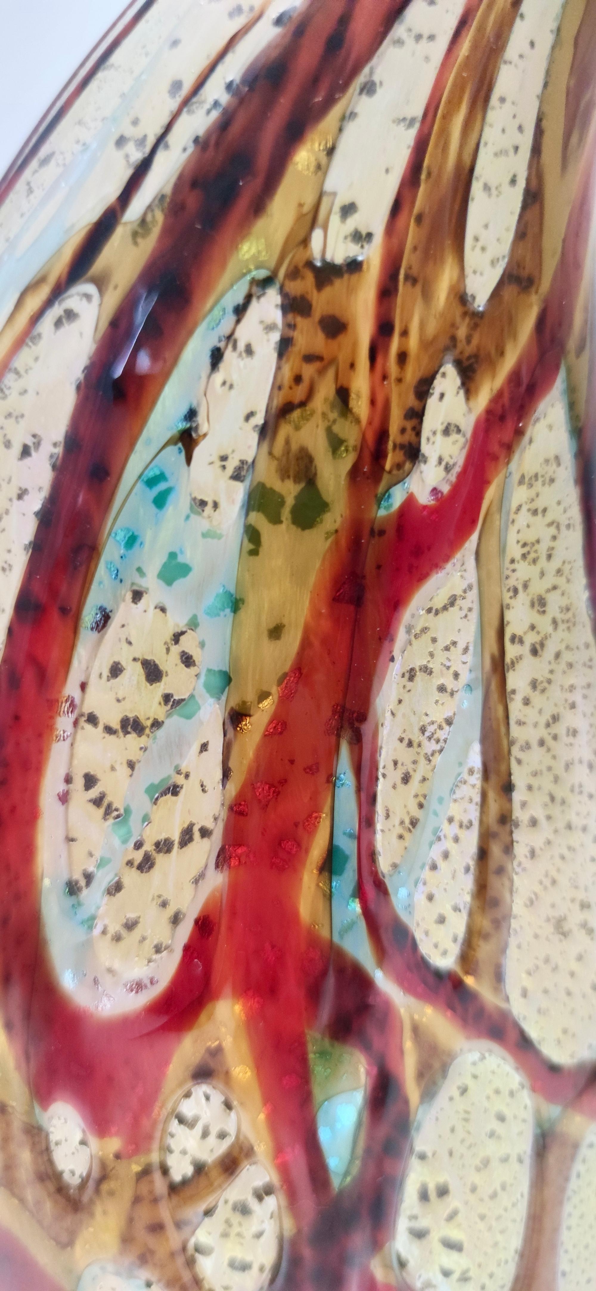 Postmodern Multicolored Hand Blown Murano Glass Fish Decorative Figure, Italy For Sale 6