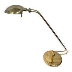 Postmodern Multidirectional Polished Brass Desk/Table Lamp