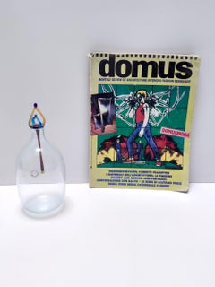 Postmodern Murano Glass Decanter Bottle by Vincenzo Nason, Italy