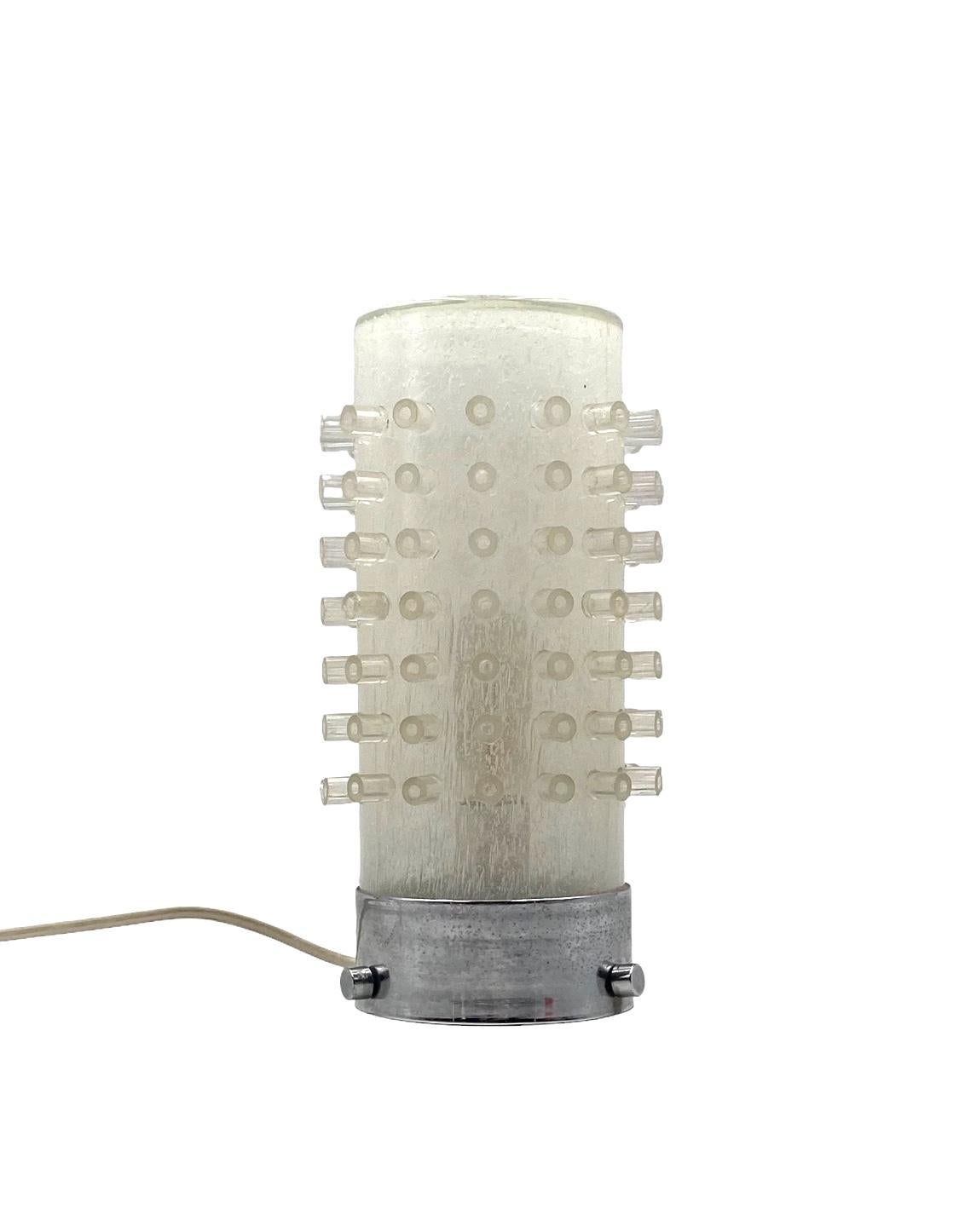 Late 20th Century Postmodern Murano glass table lamp, Italy 1980s For Sale