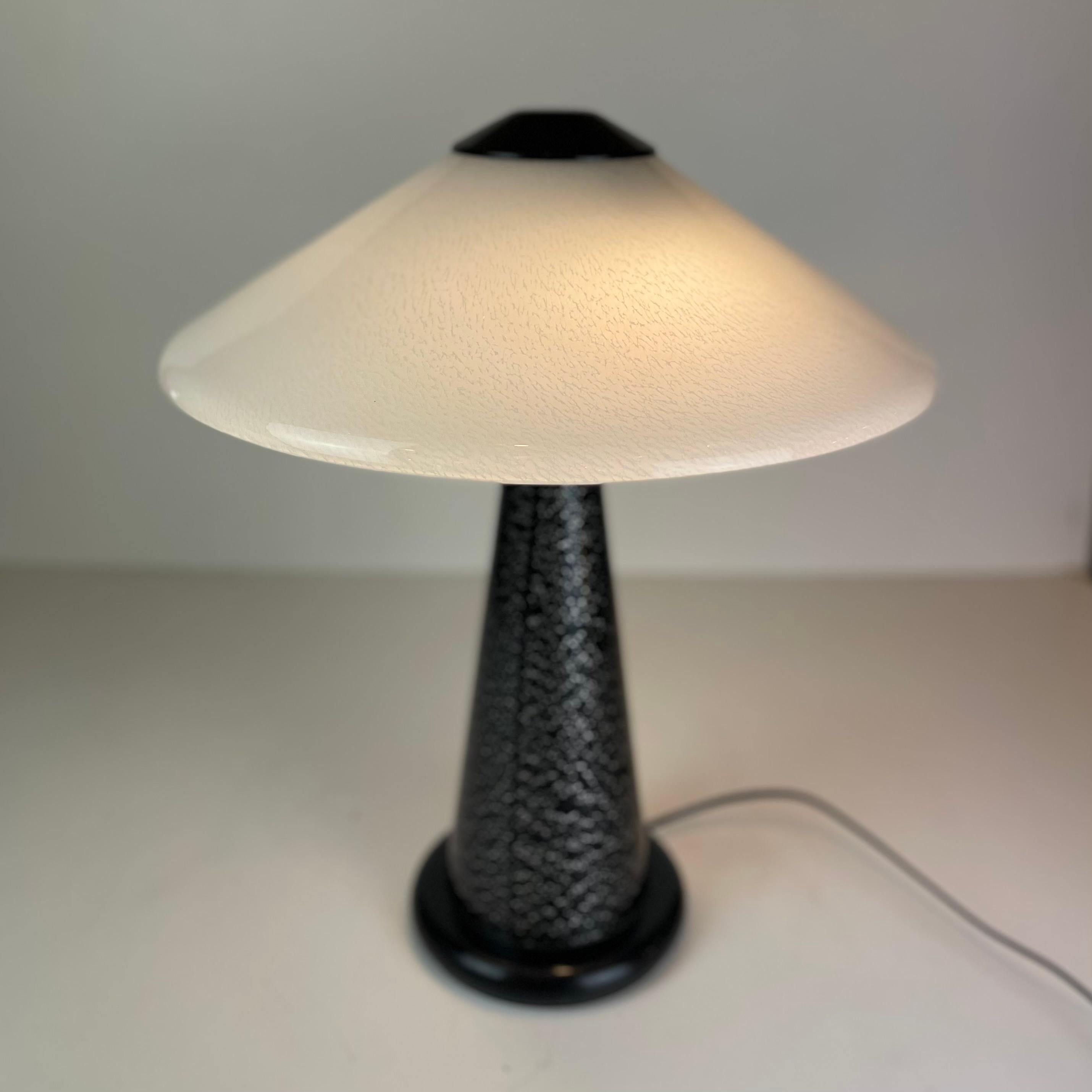 Metal Postmodern Murano Table Lamp, 1980s For Sale