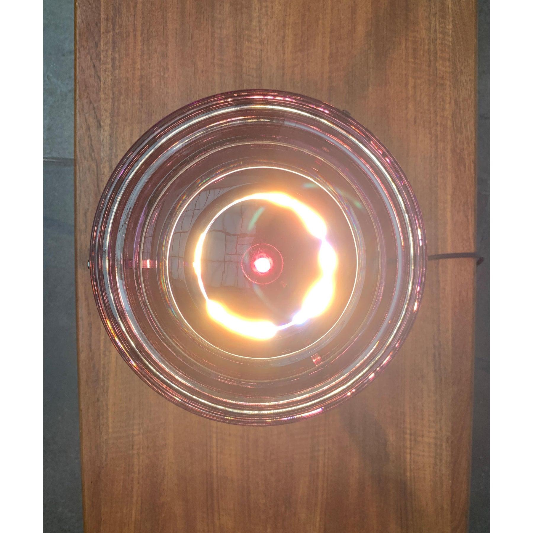 Lámpara de mesa posmoderna de cristal en forma de seta, Italia en venta 3