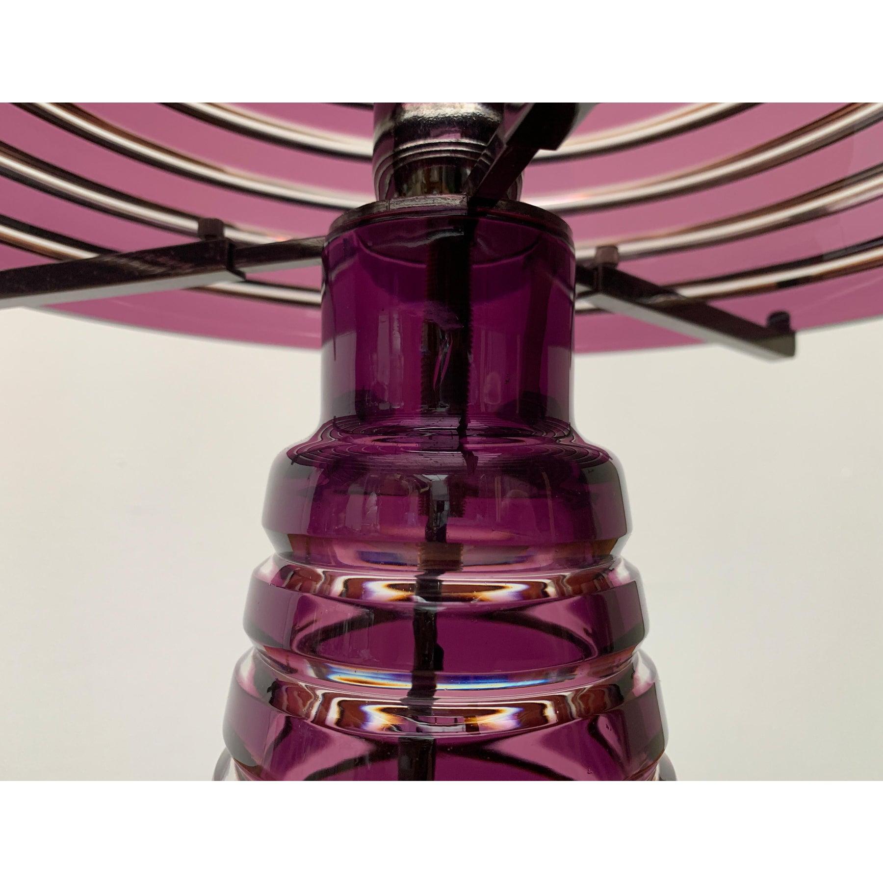 Lámpara de mesa posmoderna de cristal en forma de seta, Italia Posmoderno en venta