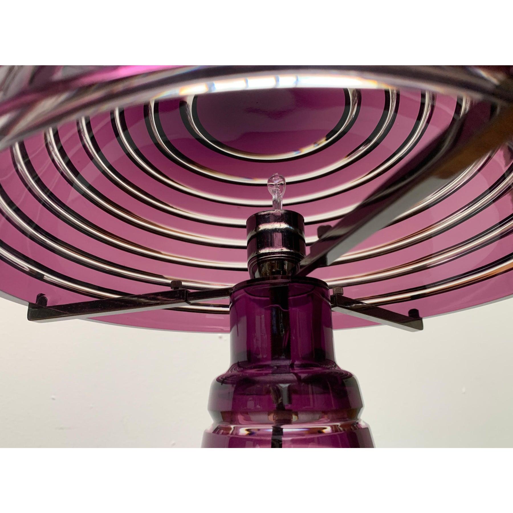 Lámpara de mesa posmoderna de cristal en forma de seta, Italia en venta 1