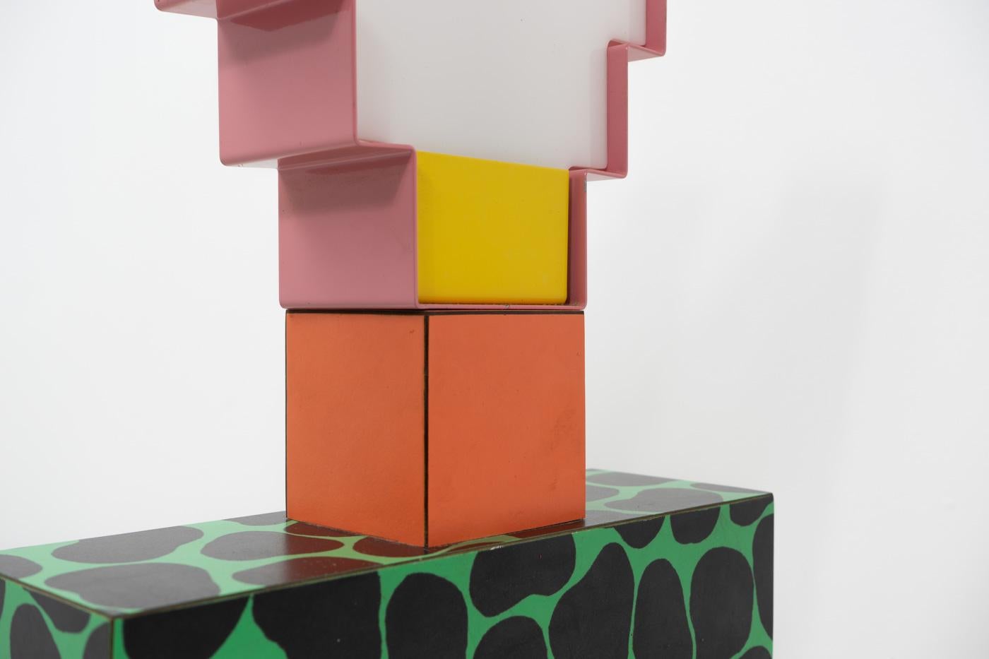 Late 20th Century Postmodern Nathalie du Pasquier & George Sowden, Table Lamp, 1980s For Sale