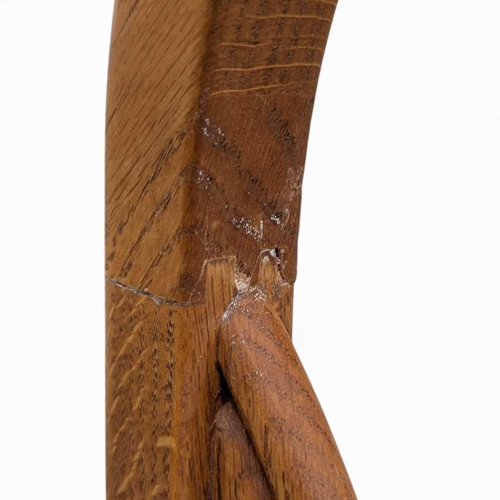 Sedie da pranzo postmoderne in Oak, velluto blu, set di 6, anni '80, USA in vendita 8