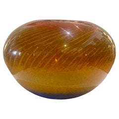Postmodern Oggetti Murano Art Glass Vase Signed R. Pell R Ricardas Peleckas