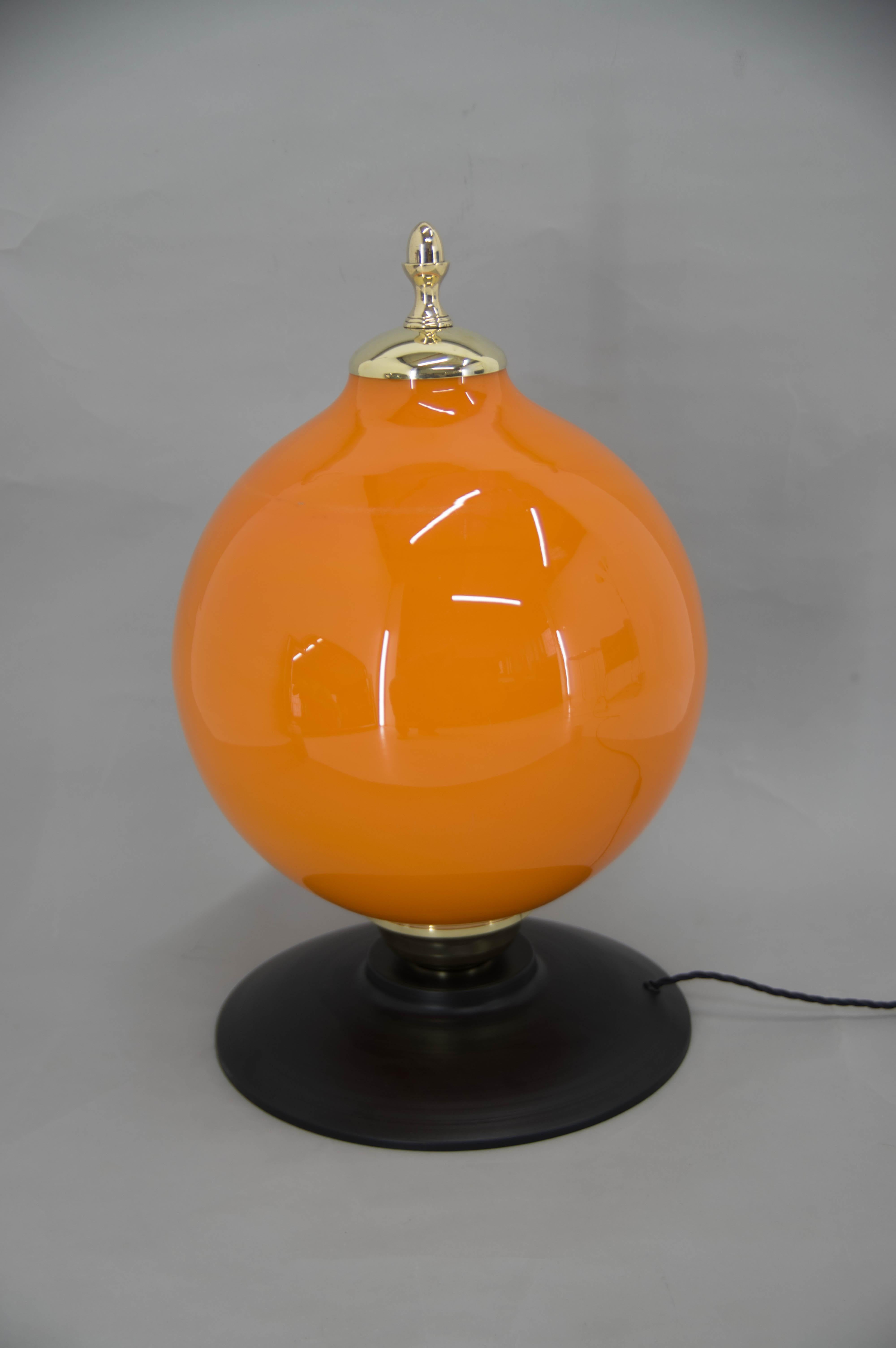 Post-Modern Postmodern Orange Glass Table / Floor Lamp, 2000s For Sale