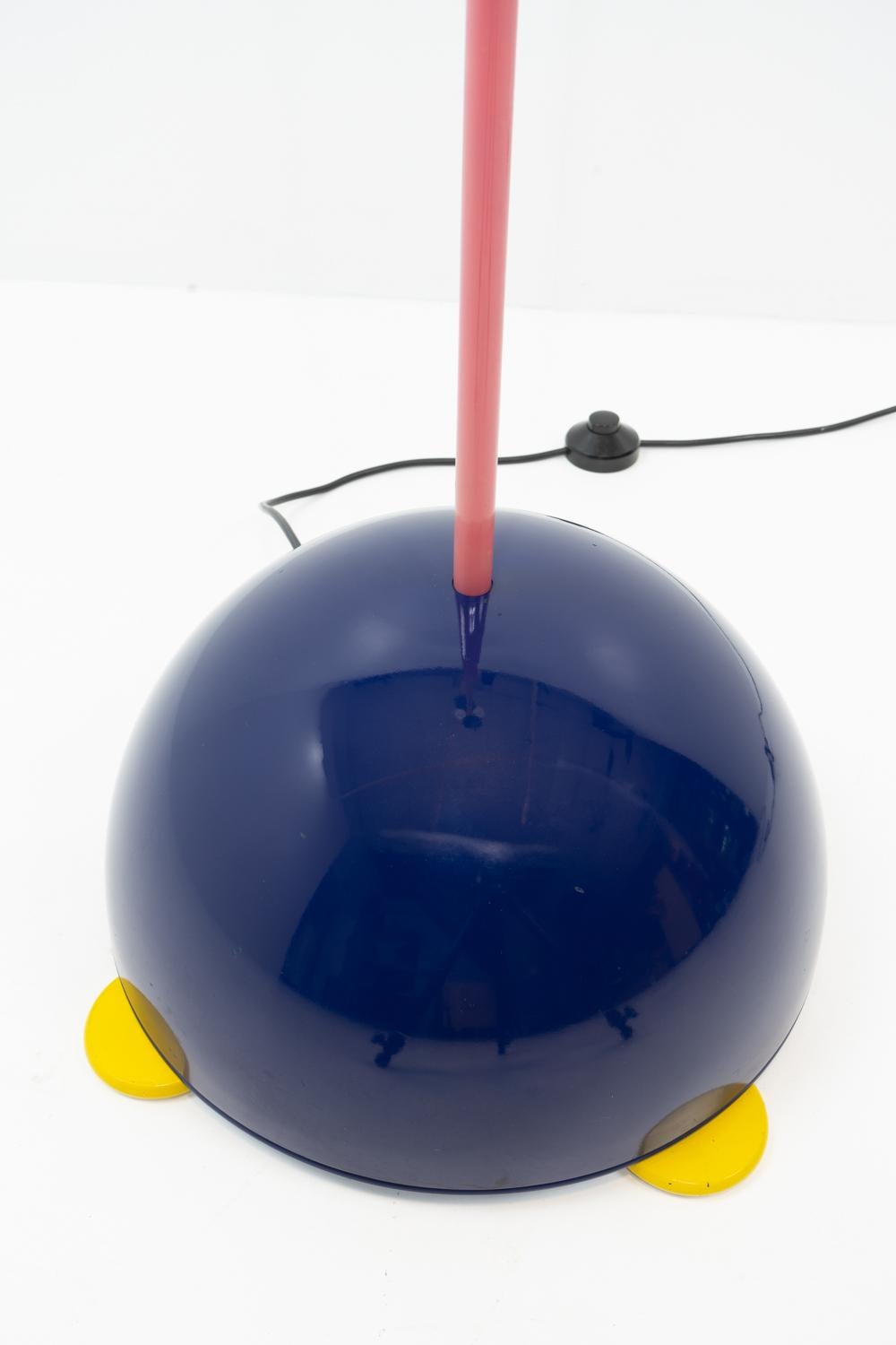 Postmodern Original Splendid Floor Lamp by Martine Bedin, Italy, 1980s For Sale 1