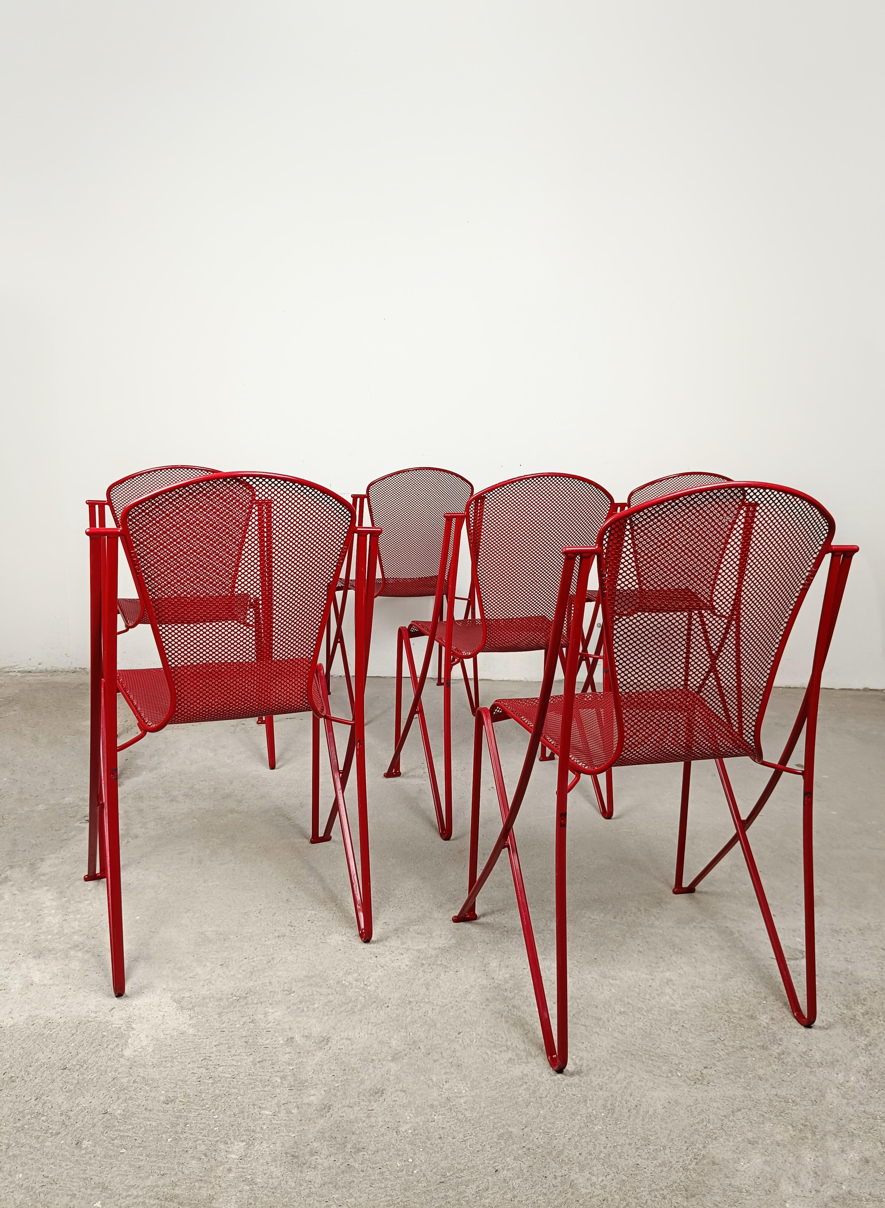 Postmodern Outdoor Chairs designed by Oscar Tusquets Blanca for Aleph-Driade  For Sale 11