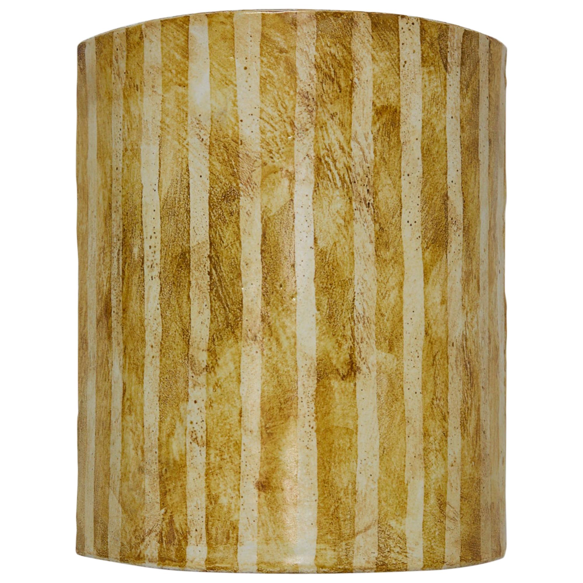 Postmodern Painted Ceramic Wall Sconce For Sale