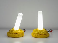 Postmodern Pair of "Cloche" Directable Table Lamps by De Pas D'Urbino Lomazzi