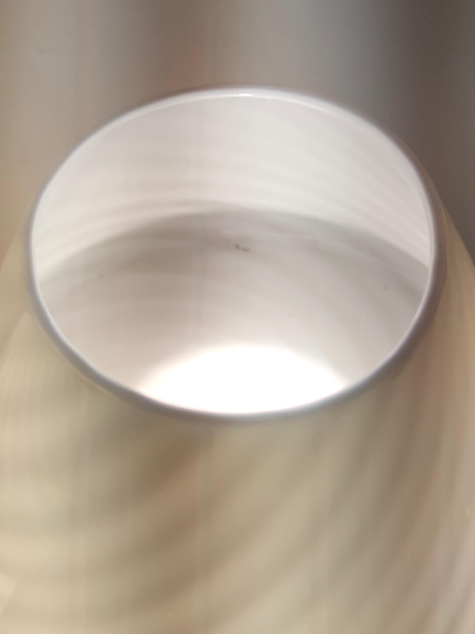 Postmoderne Tischlampen aus cremefarbenem Muranoglas von Venini, Italien im Angebot 7