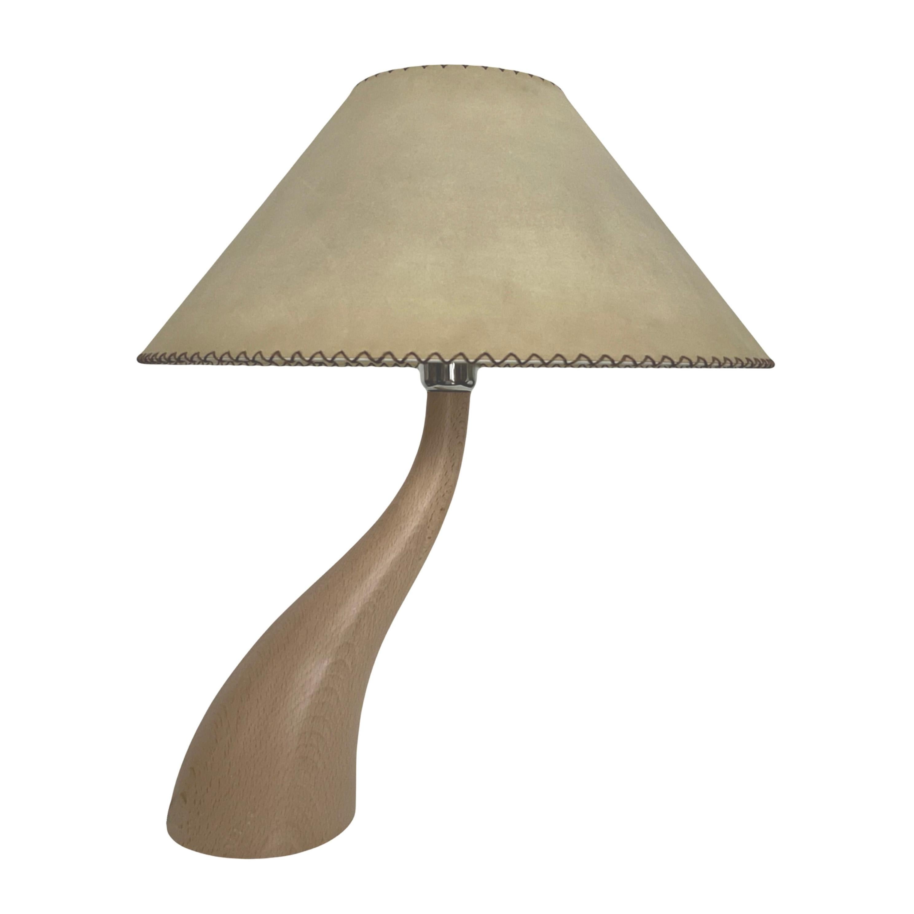 Postmodernes Paar „Bonsai“-Holz-Tischlampen von Blauet, Barcelona, 1990er Jahre im Angebot 3