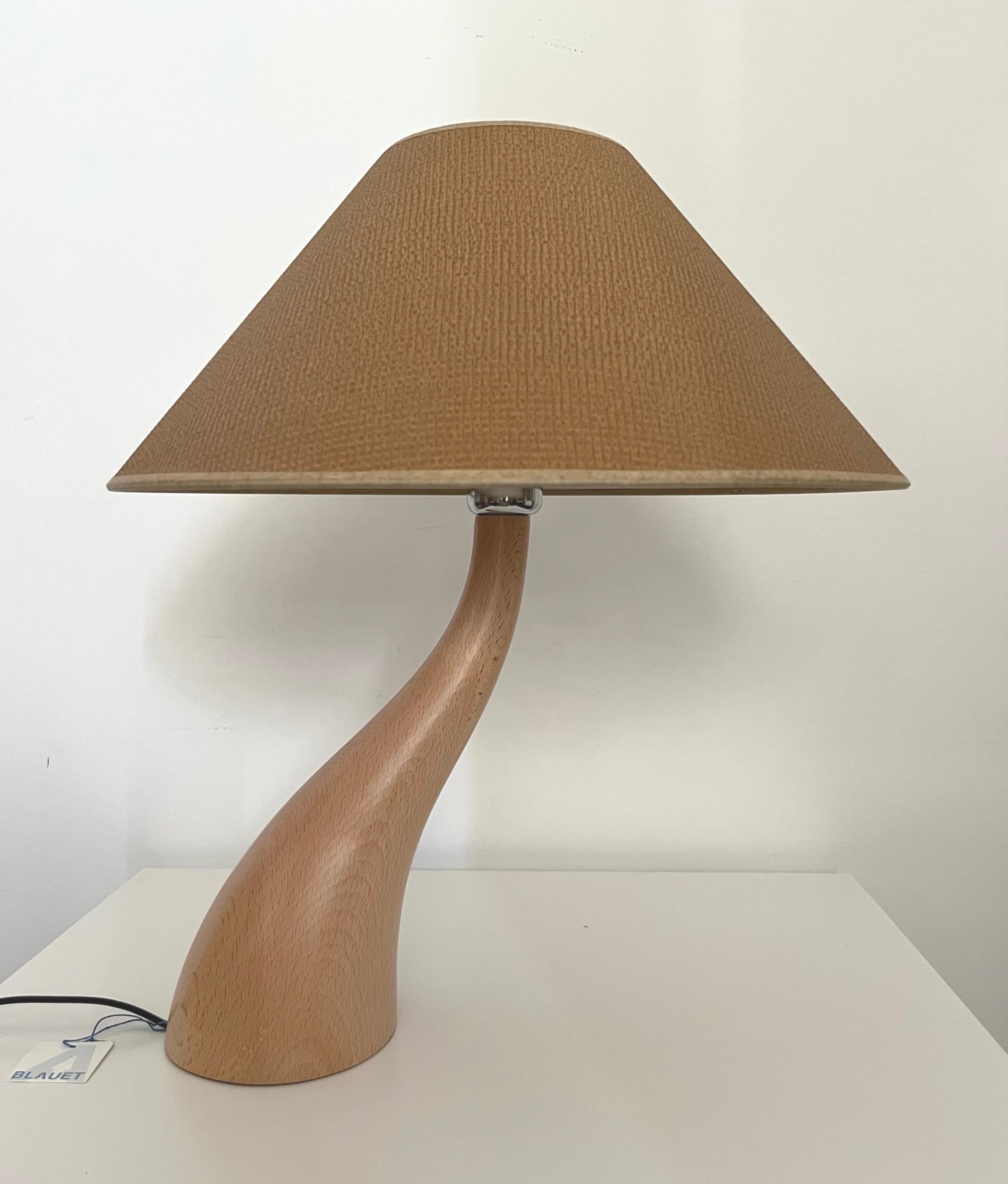 Postmodernes Paar „Bonsai“-Holz-Tischlampen von Blauet, Barcelona, 1990er Jahre im Angebot 5