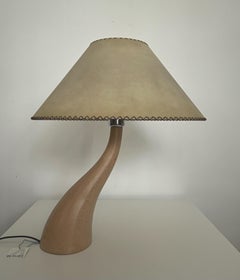 Pareja posmoderna de lámparas de sobremesa de madera "Bonsai" de Blauet, Barcelona, años 90