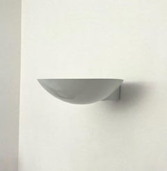 Postmodern Pair of White Metal Wall Sconces by Estiluz, 1980s