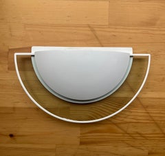 Postmodern Pair of White Wall Sconces by Leonardo Marelli for Estiluz, 1980s