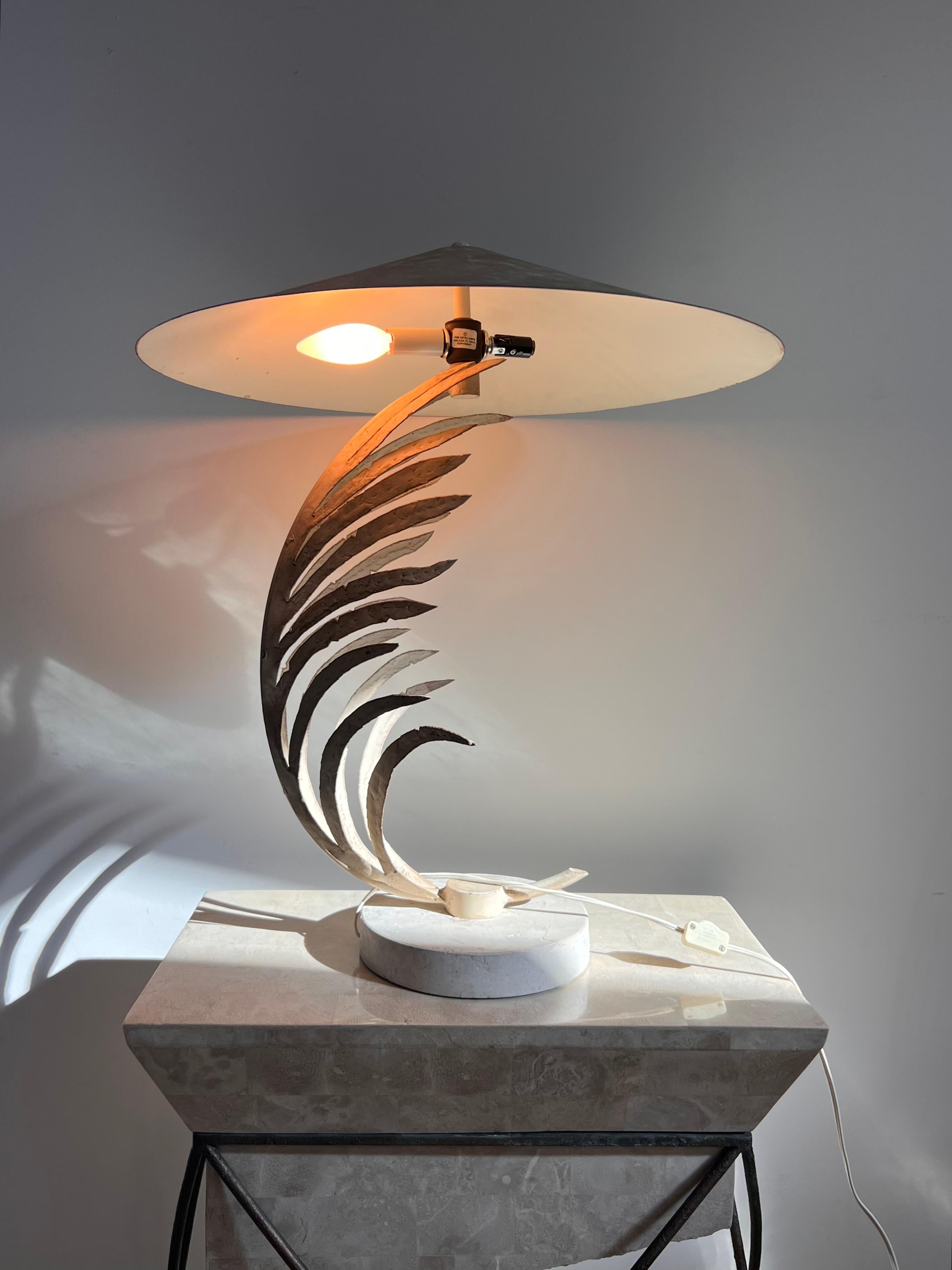Postmodern Palm Frond Table Lamp by Michael Taylor, 1990s 2