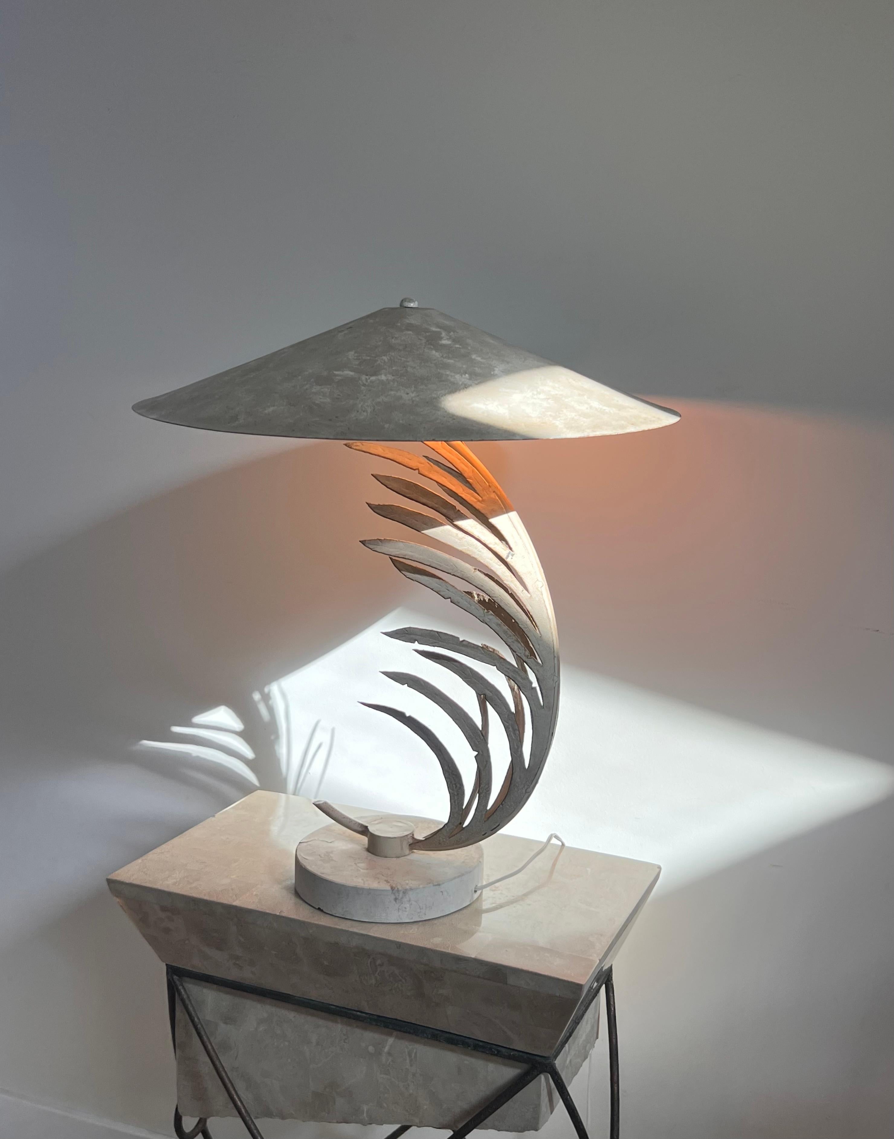 Postmodern Palm Frond Table Lamp by Michael Taylor, 1990s 6