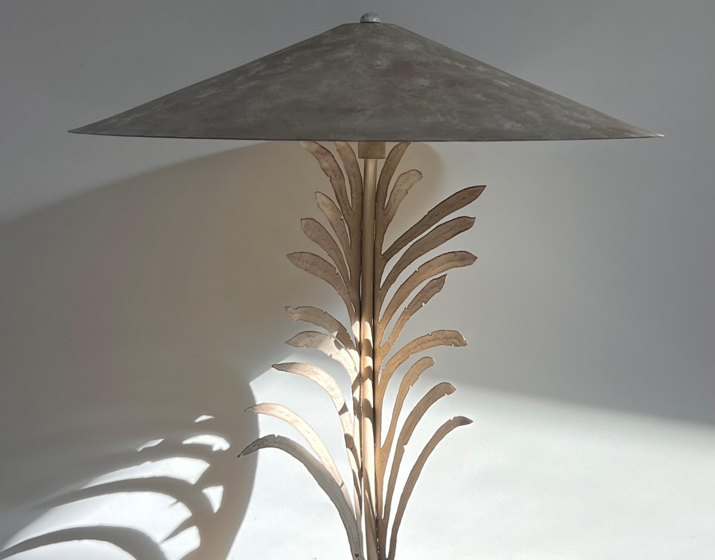 Postmodern Palm Frond Table Lamp by Michael Taylor, 1990s 7