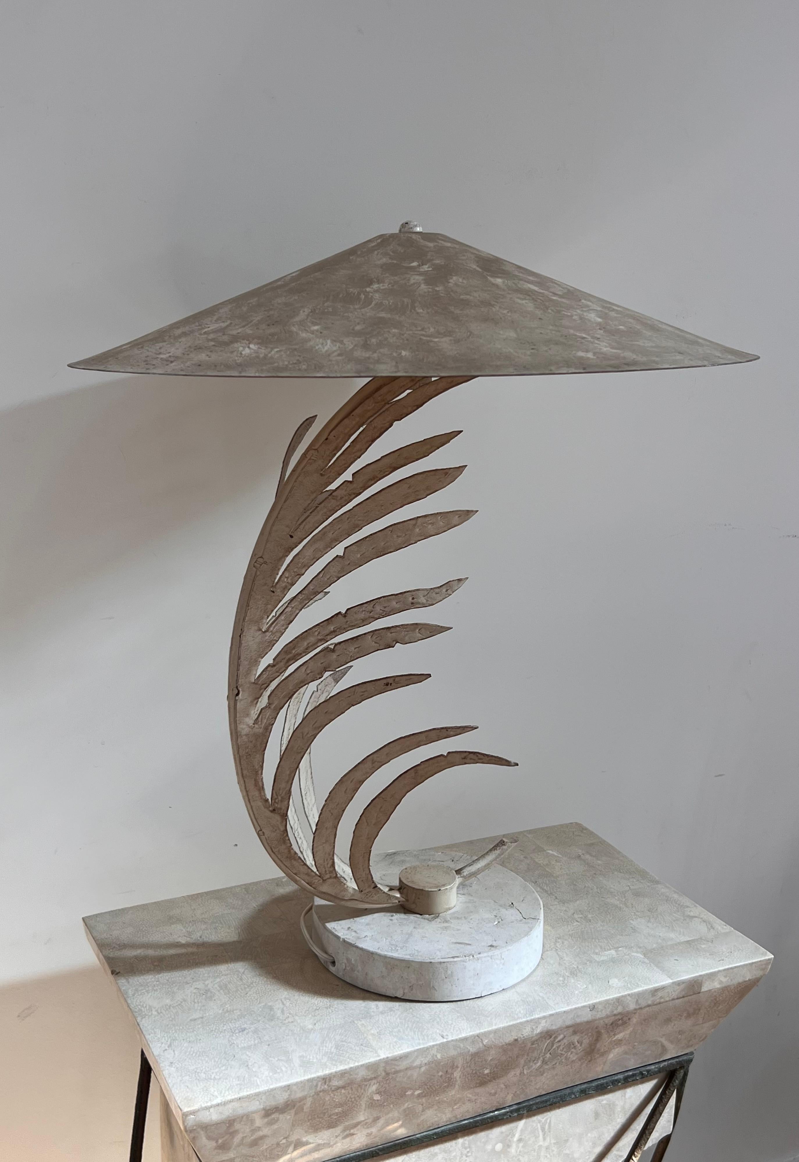 20th Century Postmodern Palm Frond Table Lamp by Michael Taylor, 1990s