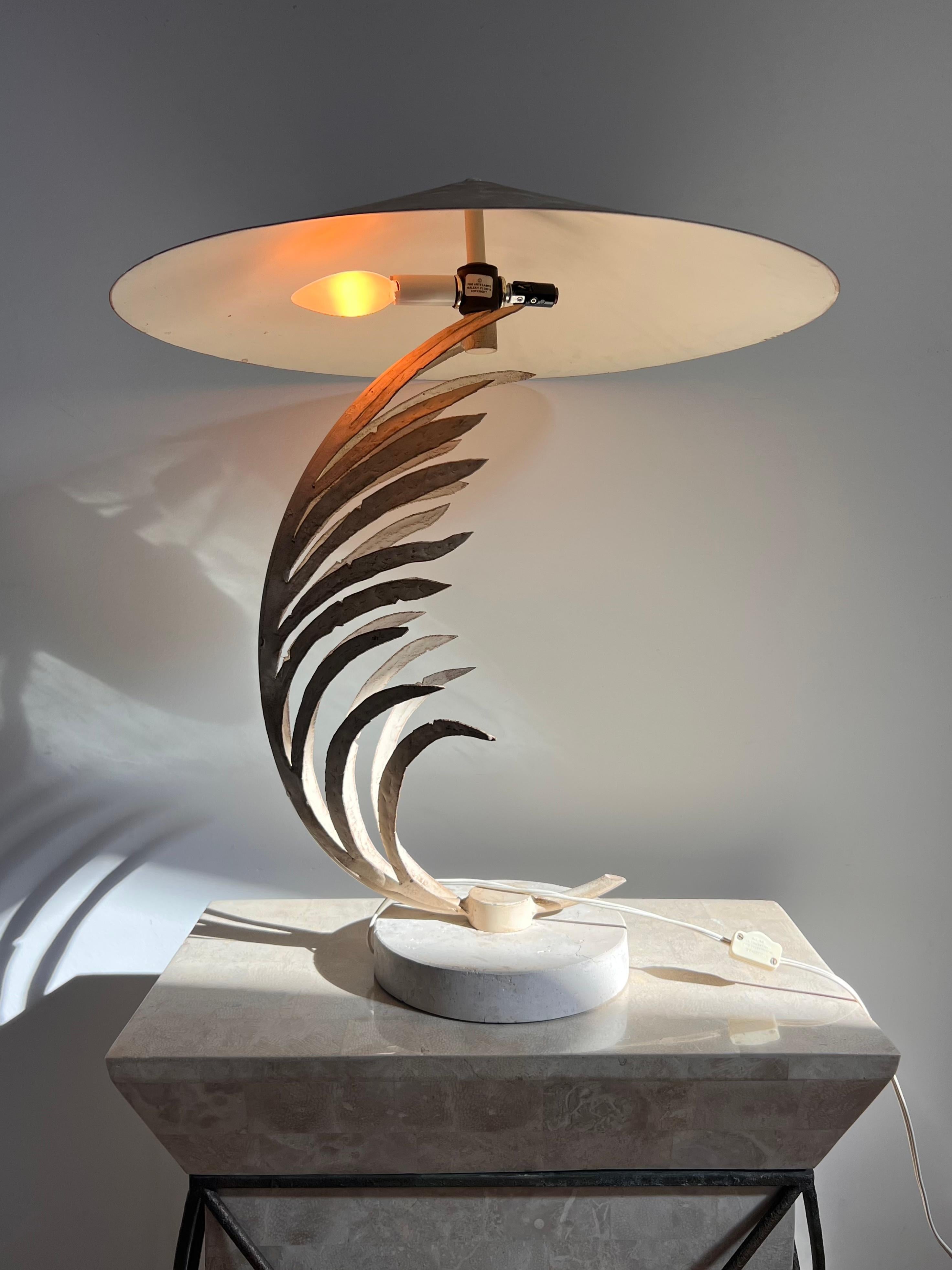 Postmodern Palm Frond Table Lamp by Michael Taylor, 1990s 1