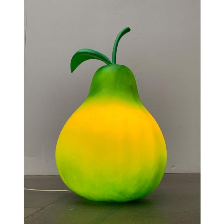 Plastic Postmodern Pear Floor Lamp, 1970s For Sale