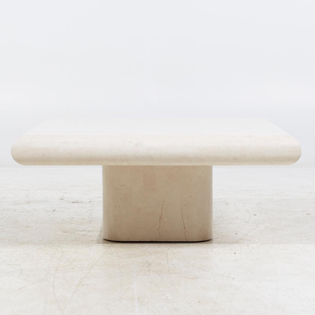 Postmodern Pedestal Coffee Table

This coffee table measures: 38 wide x 38 deep x 16.25 inches high

About Photos: We take our photos in a controlled lighting studio to show as much detail as possible. We do not photoshop out blemishes.

Condition: