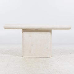 Postmodern Pedestal Console Table