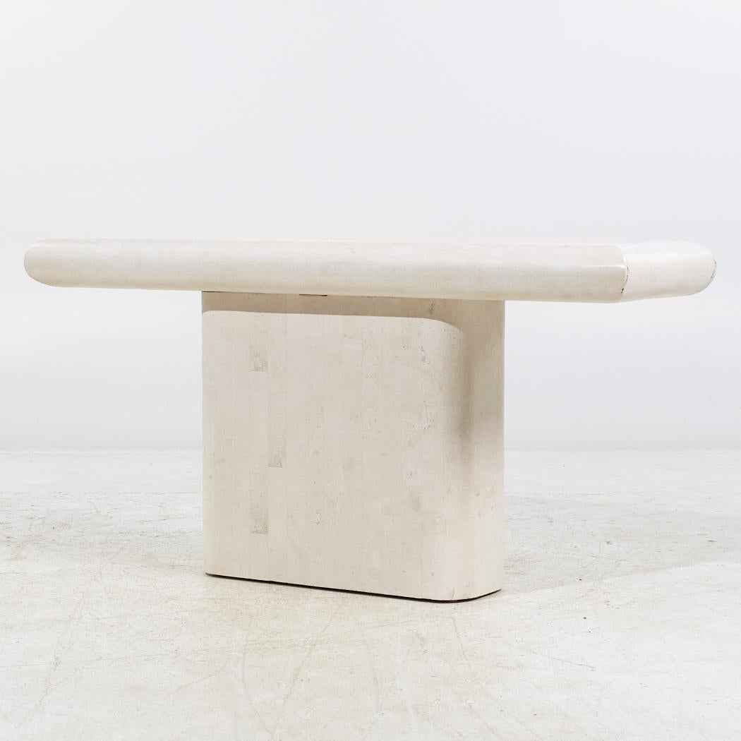Post-Modern Postmodern Pedestal Console Table For Sale