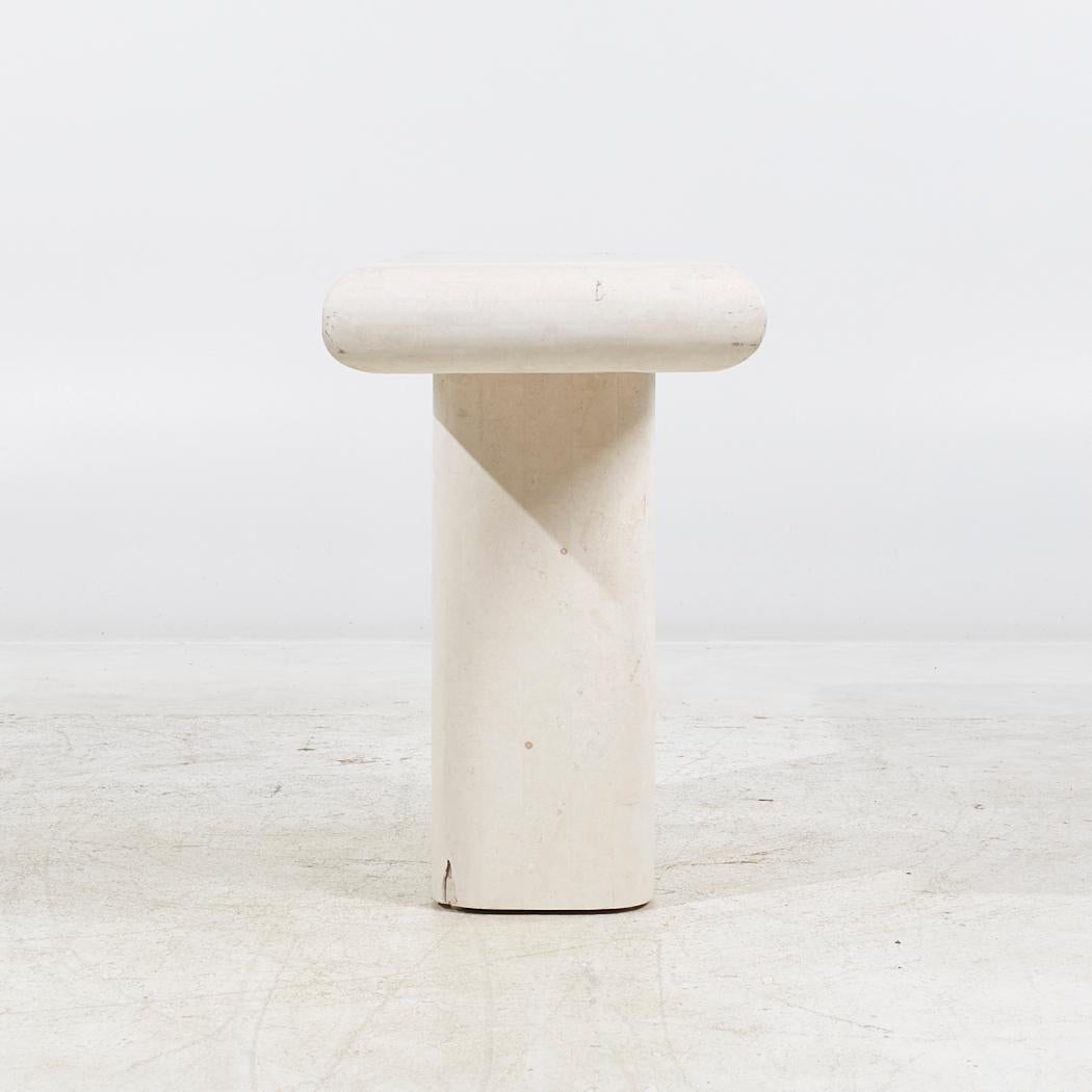 Contemporary Postmodern Pedestal Console Table For Sale