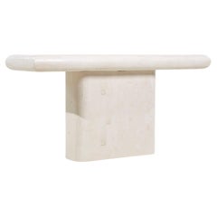 Postmodern Pedestal Console Table