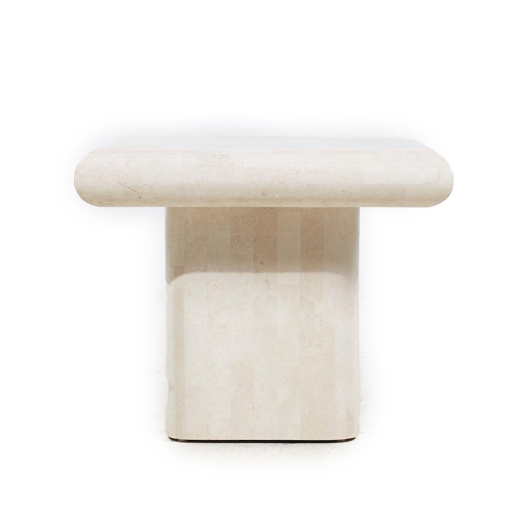 American Postmodern Pedestal End Table For Sale