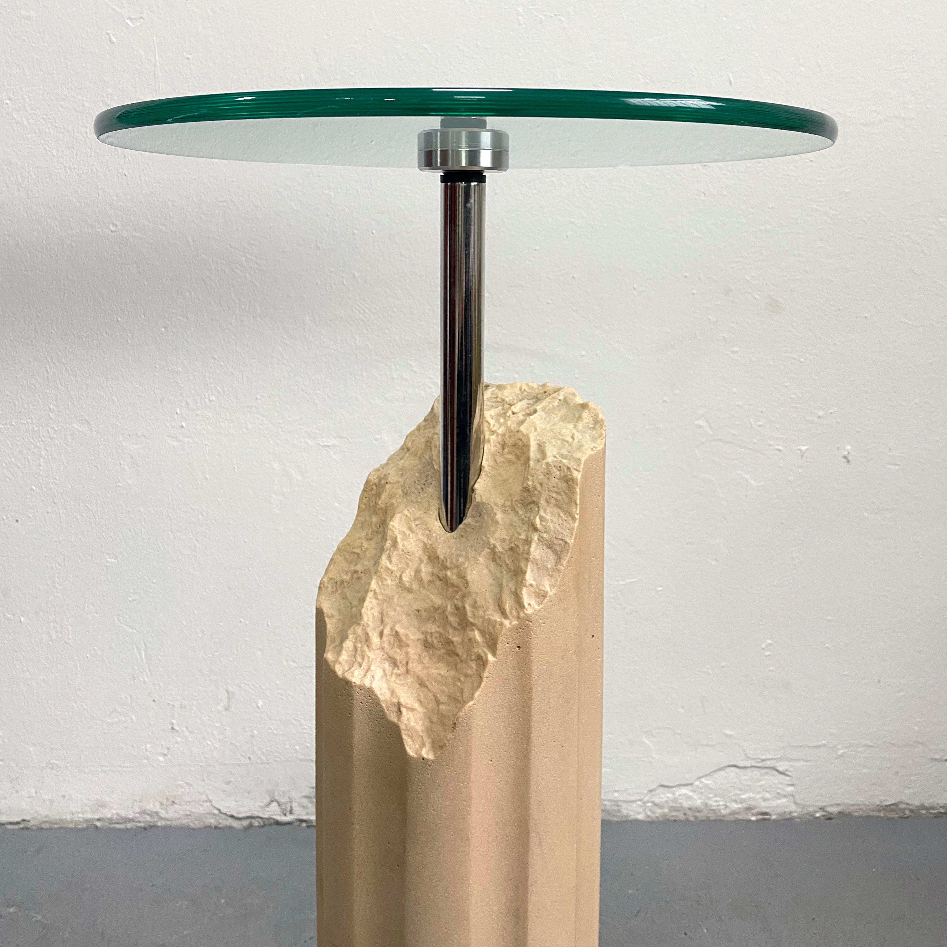 Metal Postmodern Pedestal or Plant Stand, Italy 1990s For Sale