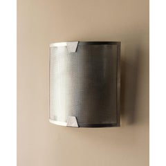 Postmodern Perforated Aluminum Sconce, 1980s