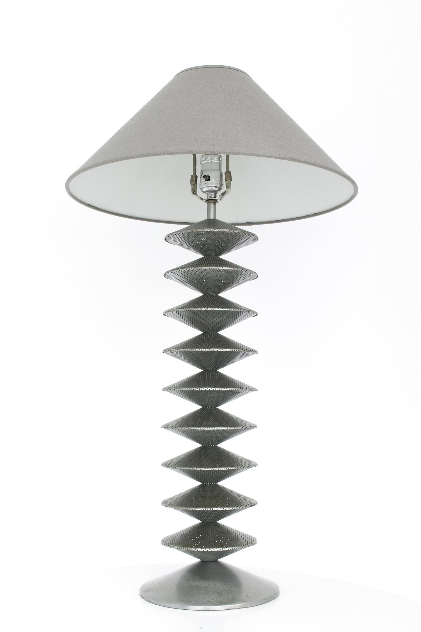 Postmodern Perforated Metal Lamp 7
