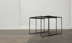 Postmodern Perforated Metal Nesting Side Tables from Ikea, 1980s, Set of 2