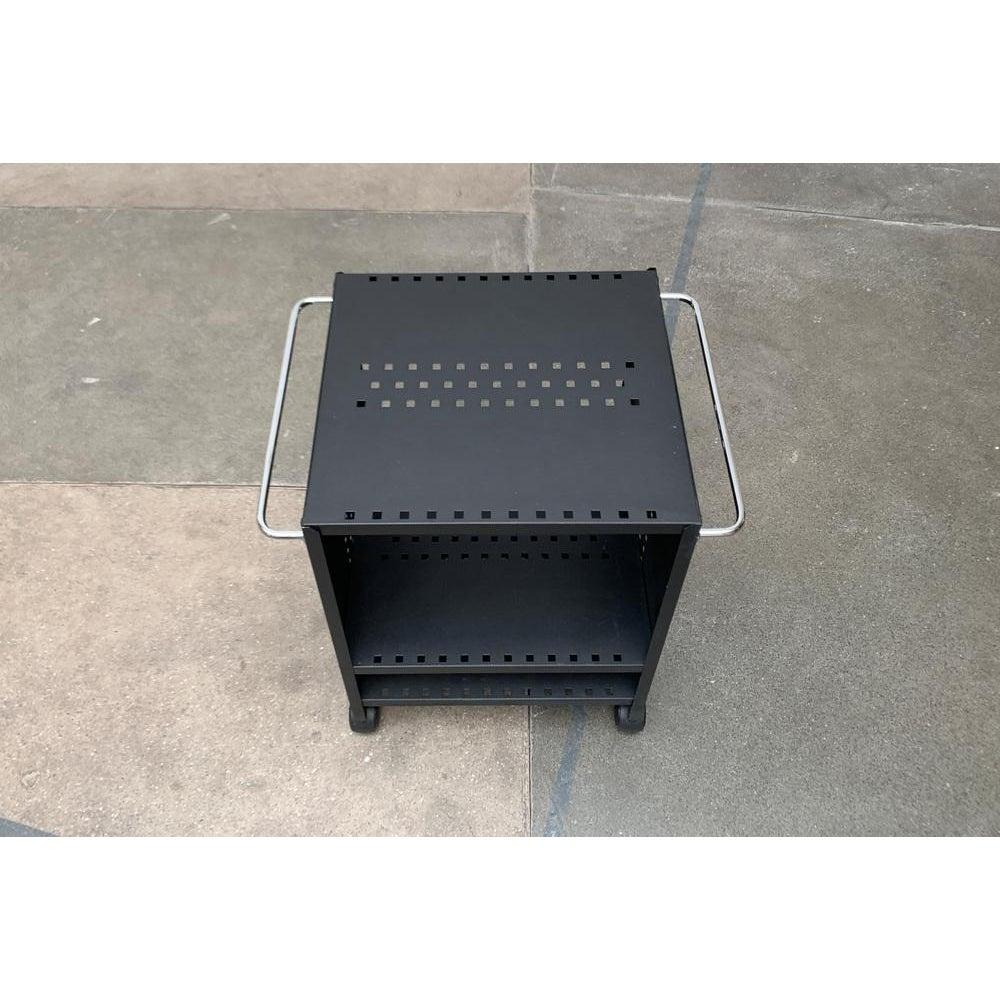 Post-Modern Postmodern Perforated Metal Serving Bar Trolley, 1980s For Sale